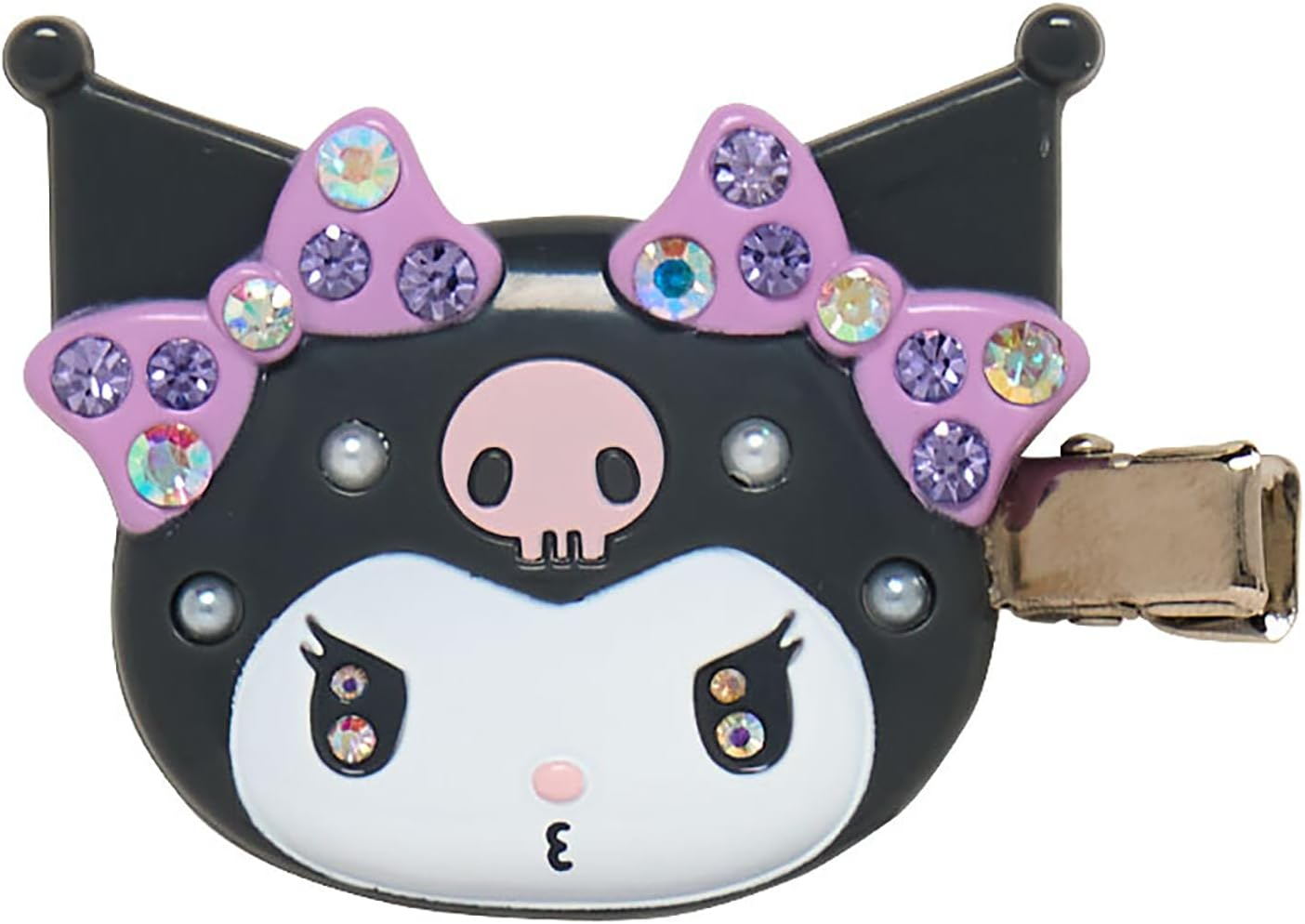 Sanrio 086673 Deluxe Black Bangs Clip - Pink image number 1