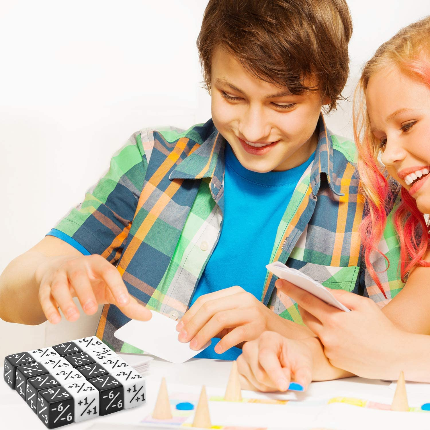 48 Pieces Counters Token Loyalty D6 Dice Cube Compatible with MTG, CCG, Card Gaming Accessory image number 4