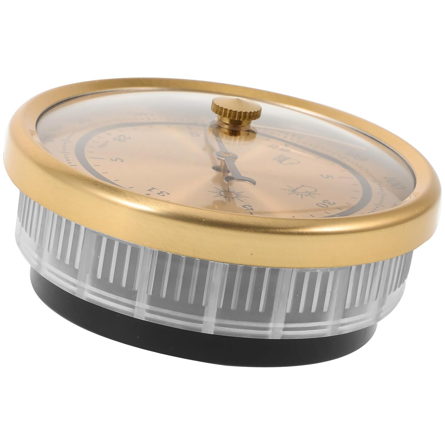 Ifundom Aneroid Household Barometer with Pointer Design Large Screen for Accurate Weather Prediction Indoor Temperature Humidity Measurement Compact Portable Vacuum Pressure Gauge image number 5