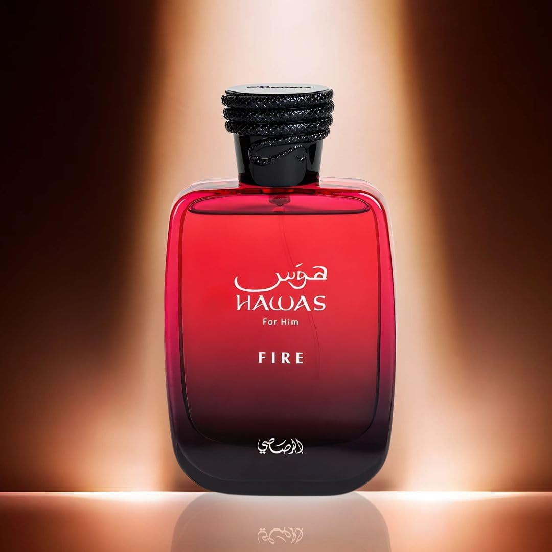 RASASI Hawas Fire for Him Eau De Parfum Spray 100ML (3.4 OZ) Ignite Your Inner Passion with a Bold and Fiery Essence&mdash;Experience a Long Lasting & Luxurious Masculine Scent image number 2