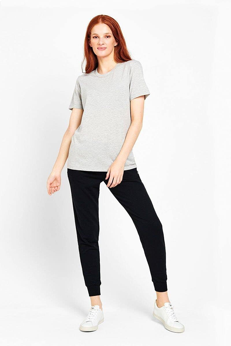 Bonds Womens Core Crew Tee Cotton T-Shirt Grey Marle image number 3