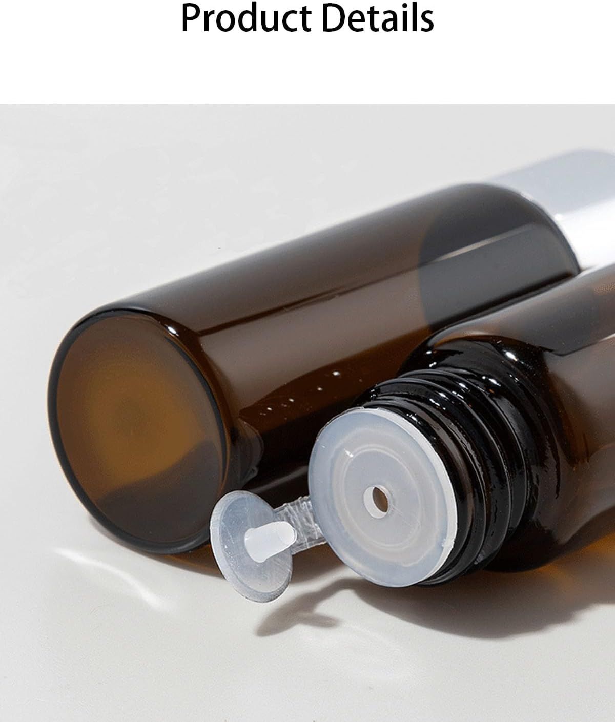 20Ml Glass Vials 12 Pack, Fitted with a One-Piece Stopper for Essential Oils & Perfume, Refillable Sample Containers（Teal Brown） image number 3