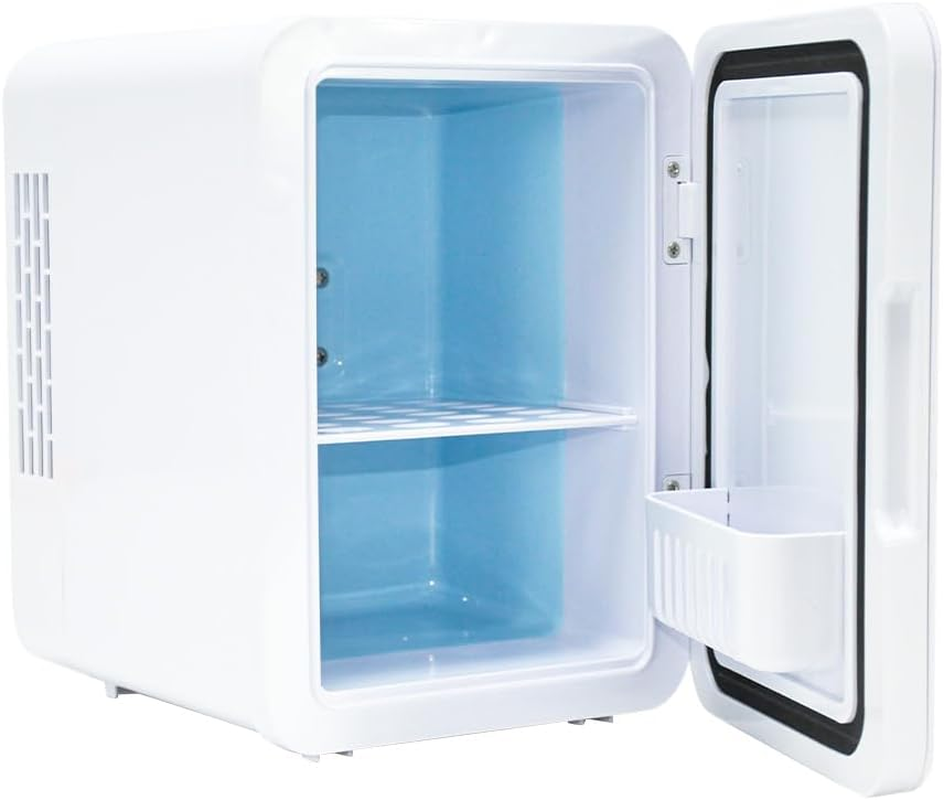 4L Mini Fridge Portable Car Refrigerator Small Cooler Freezer Personal Mini Fridge Cooler Compact Car Refrigerator Skincare Fridge, Cooling and Heating Functions, Removable Shelf AU image number 2