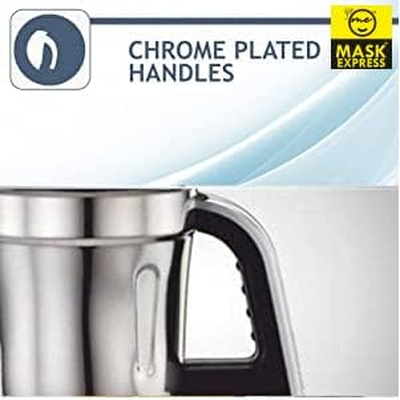 Mask Express Australia Preethi Brand Steele Supreme 750W Mixer Grinder - Sydney Stock image number 6