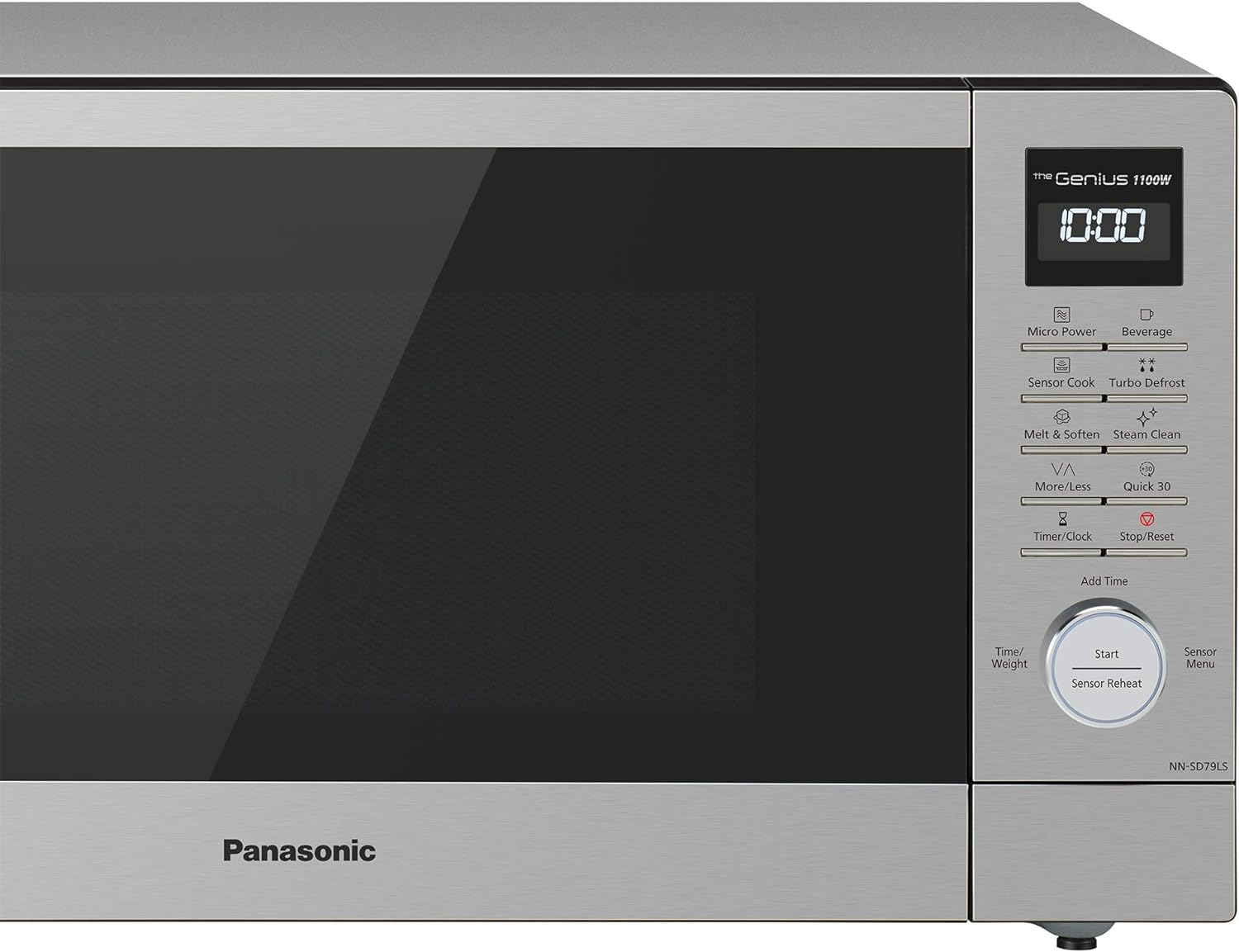 Panasonic 44L 1100W Cyclonic Inverter Microwave Oven, Stainless Steel (NN-SD79LSQPQ), Stainless Steel & Black image number 3