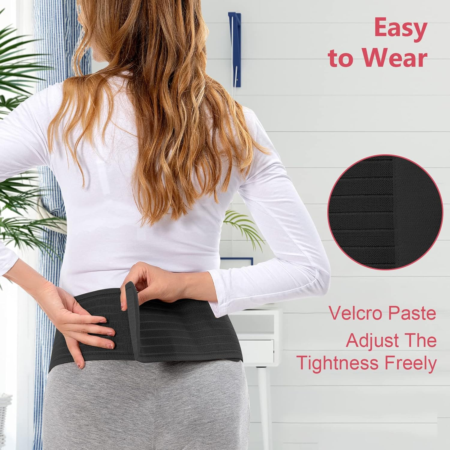 Maternity Belly Band for Pregnancy - Support Belt for Pregnant Women- Soft & Breathable Tummy Wraps for Abdomen, Pelvic, Waist, Back Pain Relief- Adjustable Abdominal Binder for All Stages of Brace image number 2