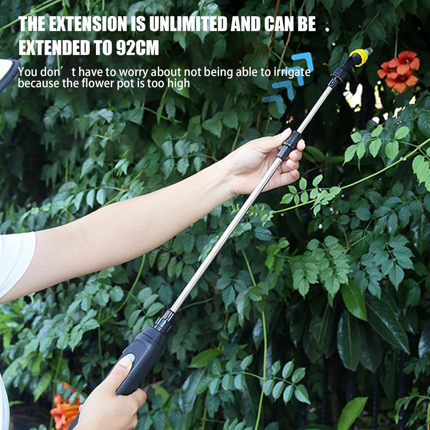 Battery Powered Sprayer,Type-C Rechargeable Lawn Sprayer - Home & Gardening Supplies with 3 Nozzles for Farm Home Yard Vegetable Flower Care Indoor Fertilizing Greenhouse Agricultural image number 4