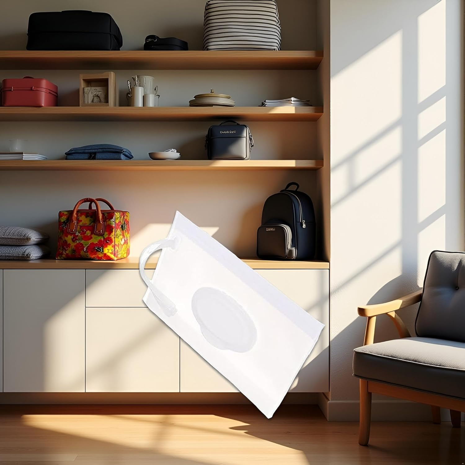 Baby Wipe Case Travel Holder Keeps Wipes Moist Set of Wet Wipes Holders Cases Portable Travel on the Go Refillable Dispenser Container Diaper Wipe Holders image number 2