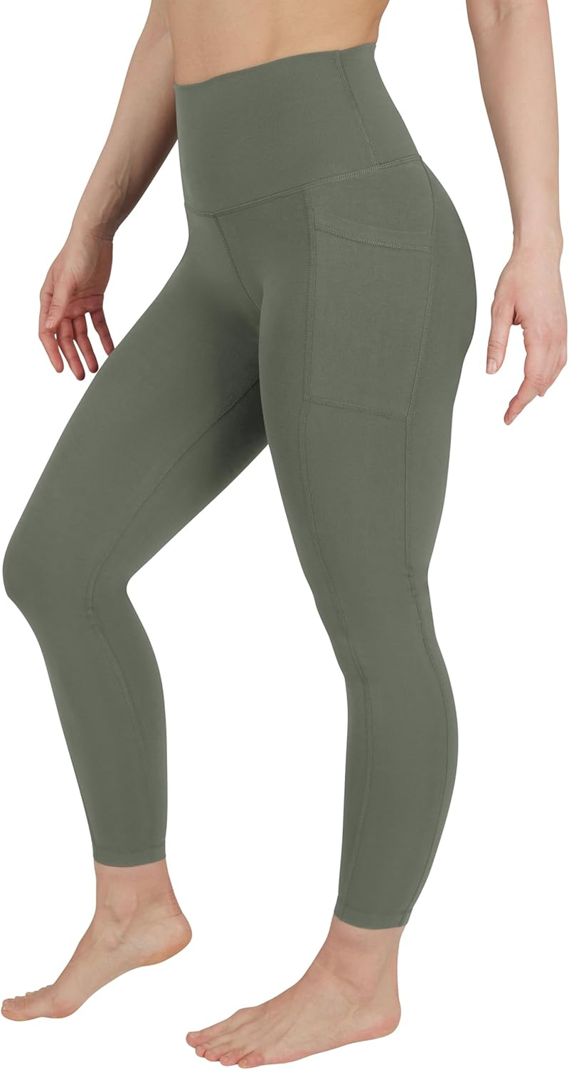 90 Degree by Reflex High Waist Disco Pants - Shiny Hi-Rise Capri Leggings