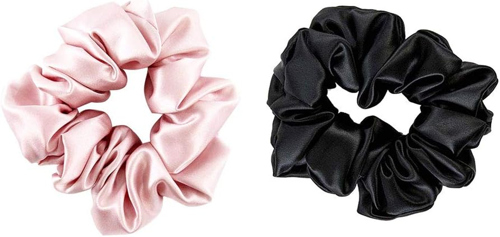 THXSILK Hair Silk Scrunchies Elastic Hair Bands Scrunchy Hair Ties Ponytail Ropes for Women Hair Accessories &ndash; 10 Colors