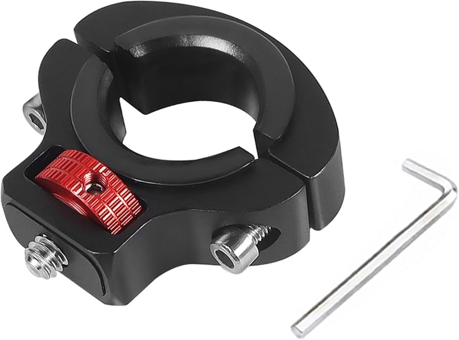 Alriedy Bike Mount for Gopro, 360&deg; Rotatable Handlebar Mount, 1/4 Mount, Action Cameras, Tube Diameter Range 22.5-32Mm, Aluminum Alloy for Bicycle & Motorcycle image number 1