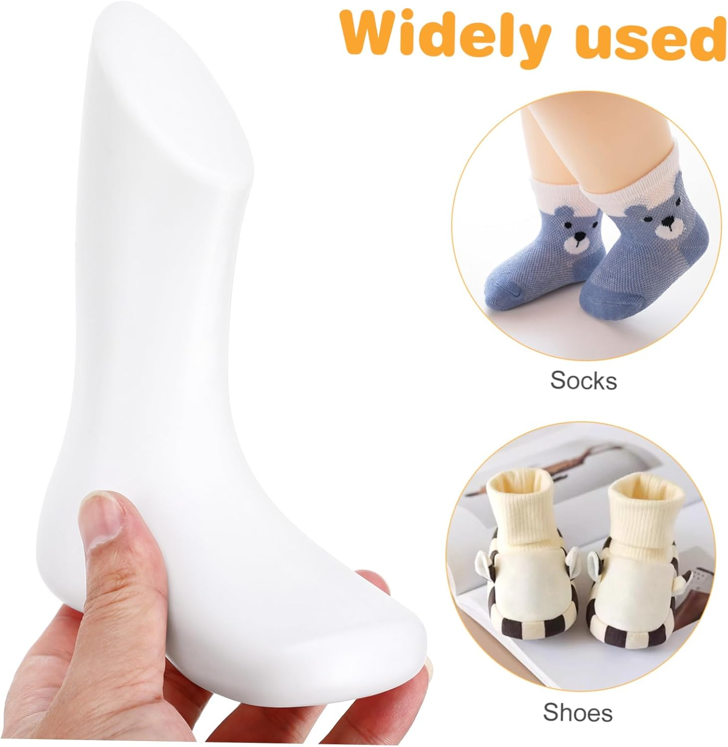 4Pcs Foot Mold Plastic Displaying Mannequin Feet for Shoe Store Retail Supply Reusable Shoe Display image number 5