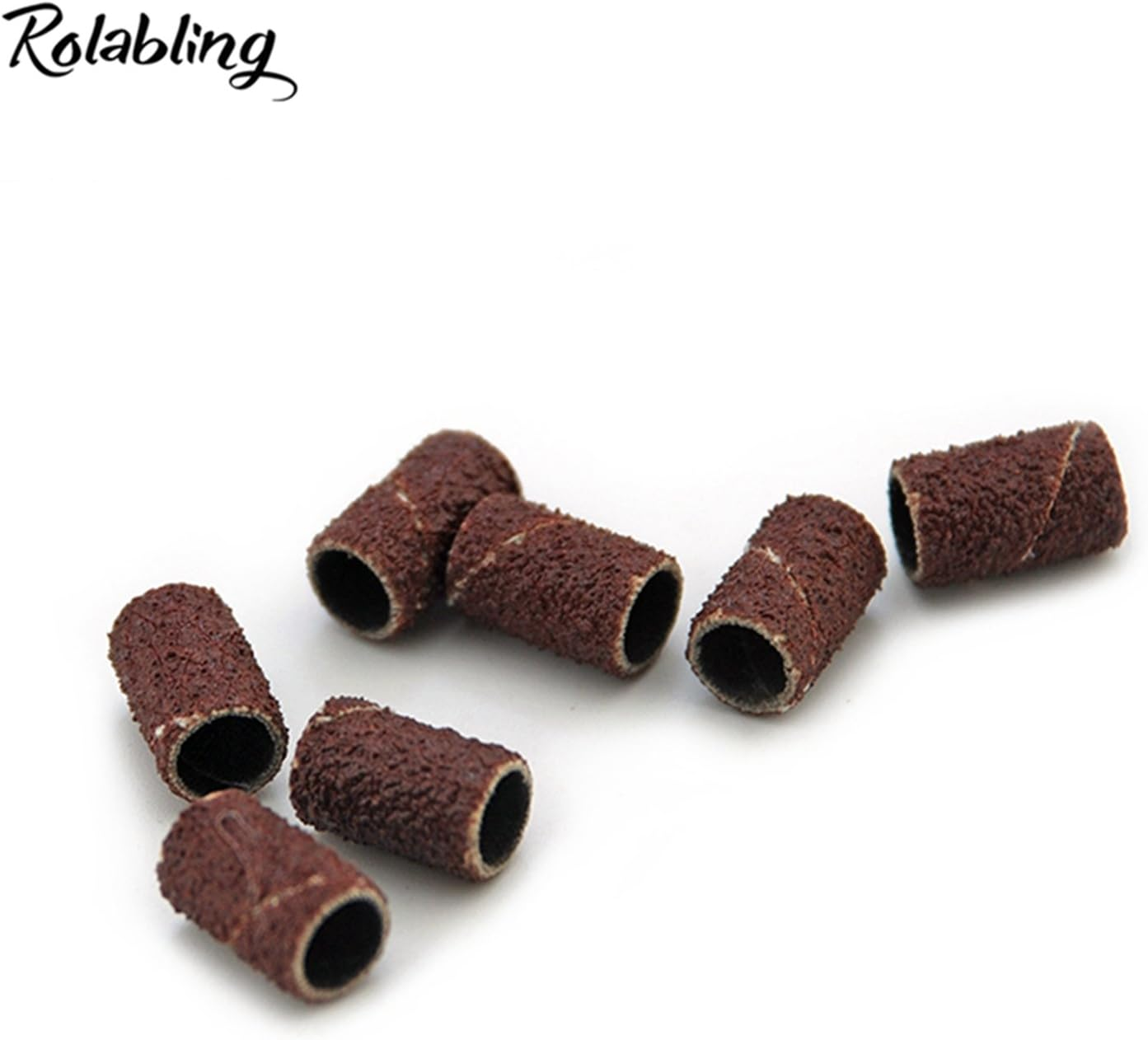 Rolabling 150 PCS Nail Sanding Bands 80" 120" 180" Grits File for Electric Nail Drill Manicure Tools (Set) image number 3