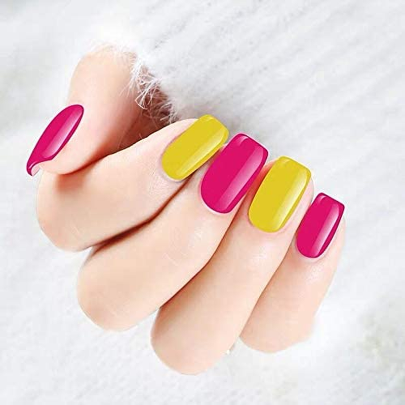 Vishine Gel Nail Polish 24 Colors Set Soak off Gel Nail Polish Kit Nail Art Manicure Pedicure New Starter Pretty Color Collection Gift Set 8Ml