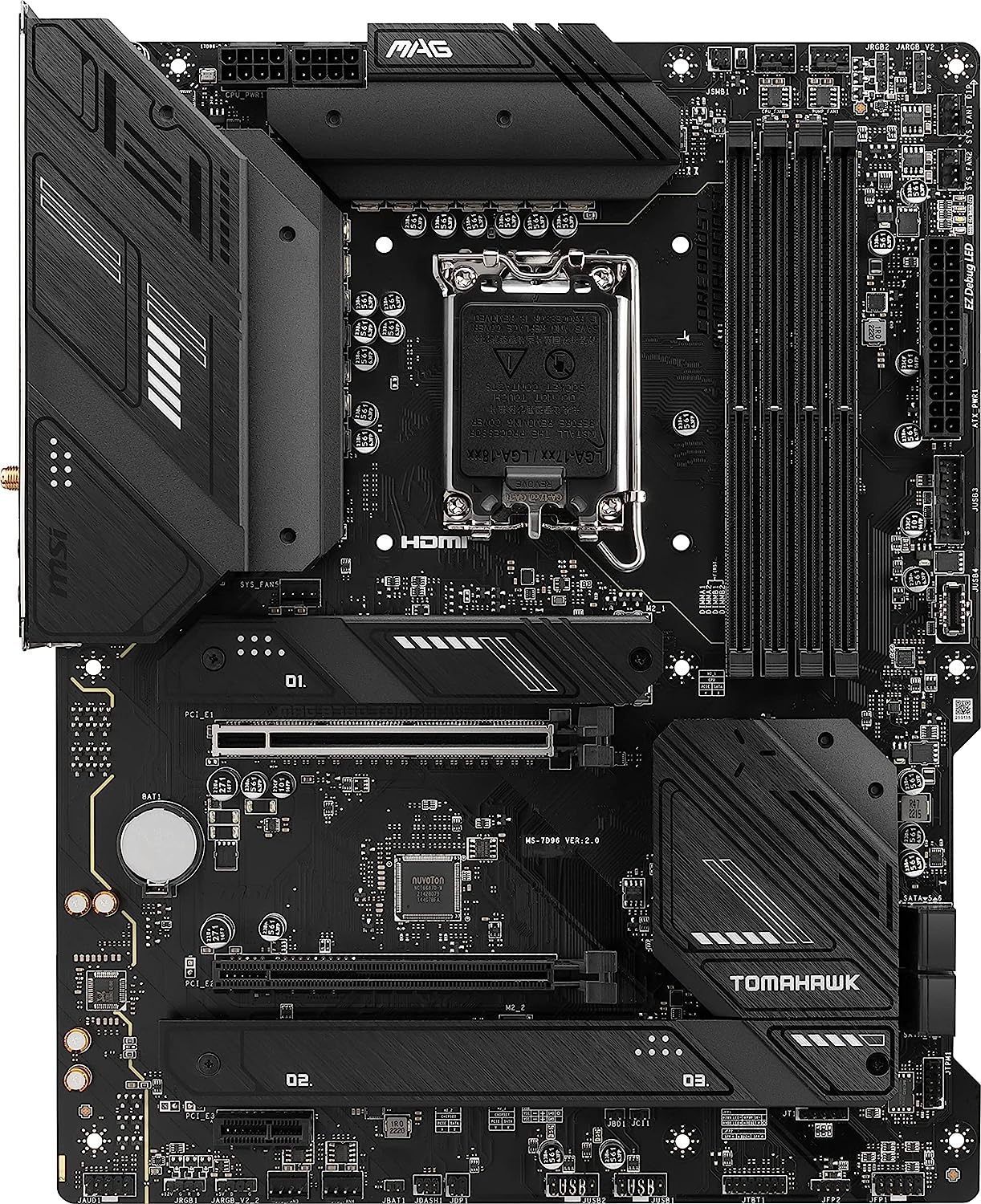 MSI S1700 ATX MAG B760 TOMAHAWK WIFI DDR5 Motherboard