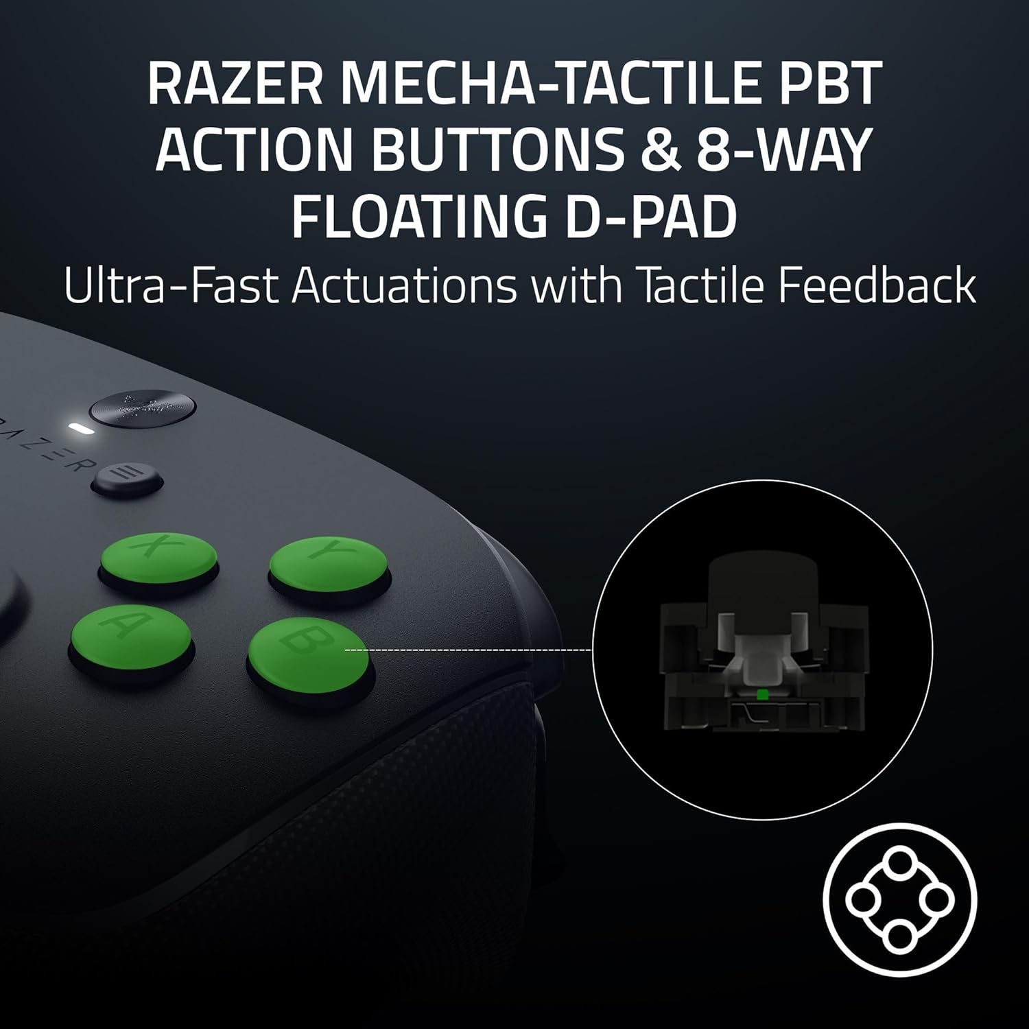 Razer Wolverine V3 Pro 8K PC Wireless Gaming Controller: 8000 Hz Polling Rate - TMR Thumbsticks with Swappable Caps - up to 36 Hr Battery - 6 Remappable Buttons - Fast Triggers - Carrying Case - Black image number 2