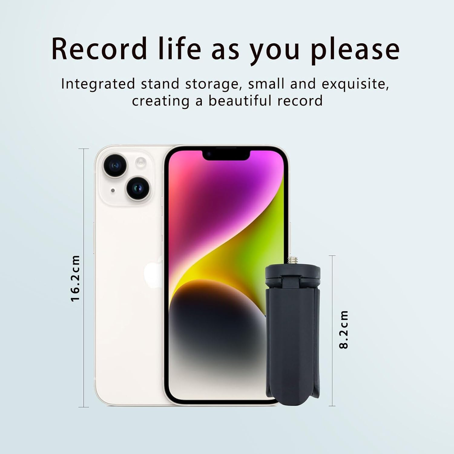 Buziba Mini Tripod Camera Tripod Desktop Tabletop Stand for DJI Osmo Pocket 3 Handheld Gimbal Camera Handle Grip Stabilizer image number 6