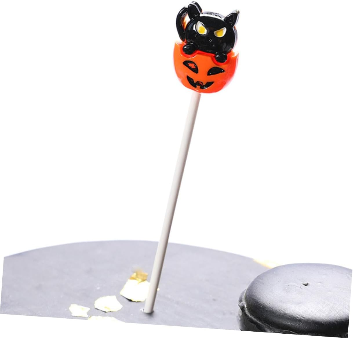 Halloween Cake Topper Set 9Pcs Resin Picks for Dessert Decoration Random Style image number 3