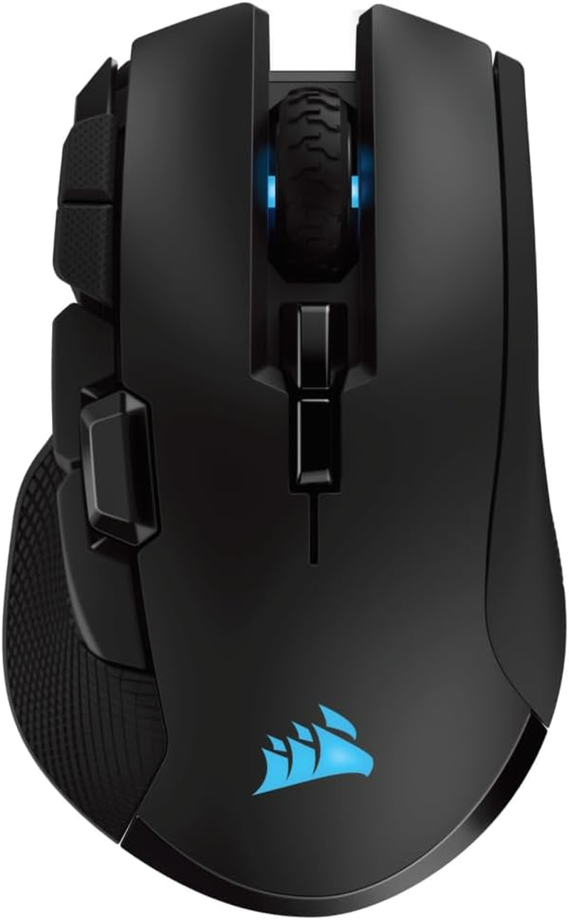 CORSAIR IRONCLAW Wireless RGB Rechargeable Gaming Mouse with Slipstream Technology - 18,000 DPI - 3-Zone RGB Multi-Color Backlighting - Black image number 4