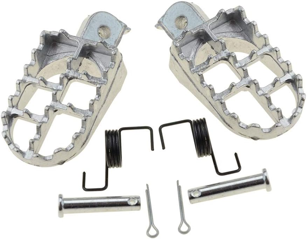 WOOSTAR Foot Rest Foot Pegs for Dirtbike 50Cc 70Cc 90Cc 110Cc 125Cc Taotao Silver image number 3