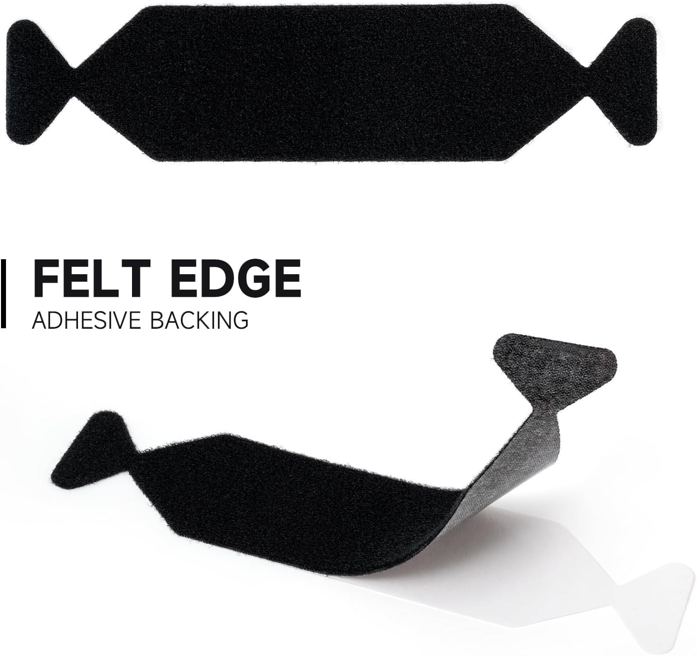 FOSHIO Pre-Cut 30PCS Squeegee Felts, Black Felt Tape with Adhesive Backing Fit 4-Inchs Squeegee, Squeegee Buffer Sticky Felt Pads Vinyl Wrap Tools image number 2