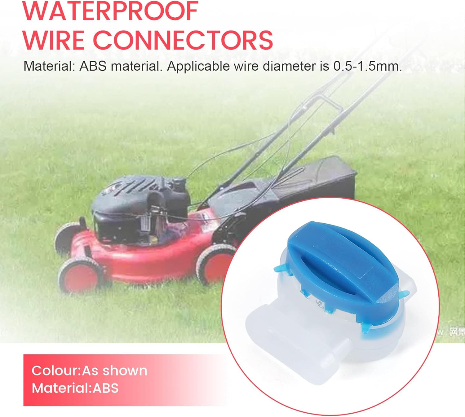 20Pcs Waterproof Wire Connector Crimp Gel Filling Robot Lawn Mower Outdoor Garden Irrigation Application image number 1