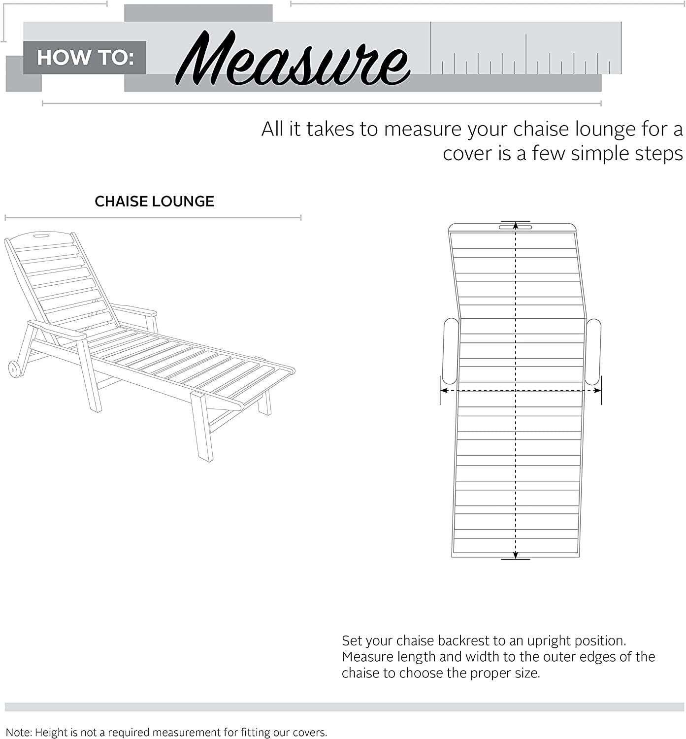 Classic Accessories Veranda Water-Resistant 66 Inch Patio Chaise Lounge Cover, Patio Furniture Covers - 28"D X 66"W X 27.5"H image number 5