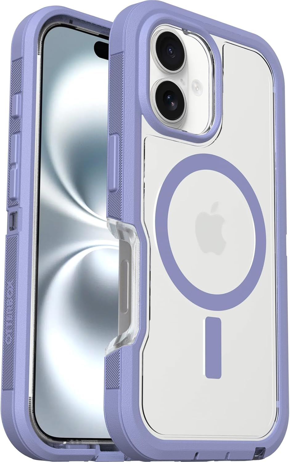 Otterbox Defender XT Clear Iphone 16 Pro Max Case, Lavender Haze - Clear/Purple US Military MIL Standard