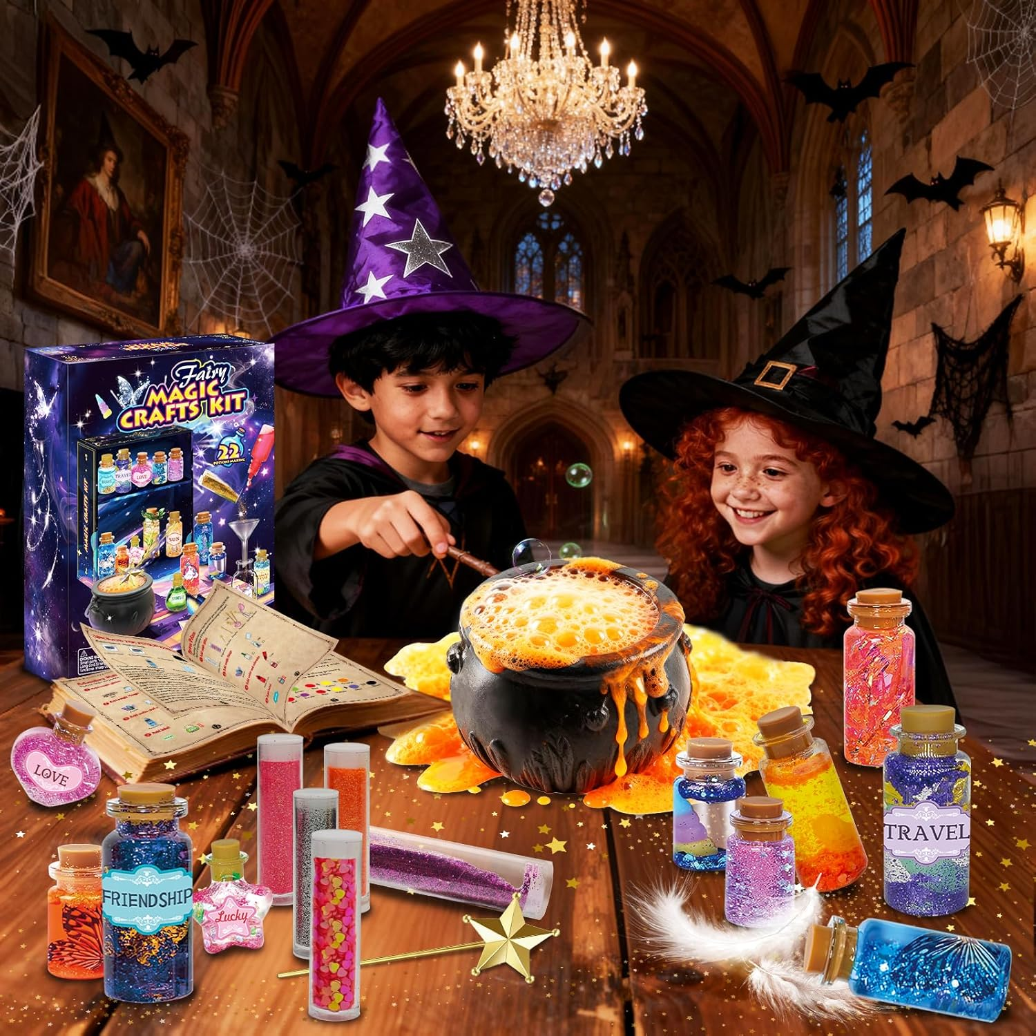 Fairy Unicorn Magic Crafts Kit for Kids - DIY Potion Mix Making Kits for Girls Ages 6-8&8-12, Indoor & Rainy Day Magical Activity Toy, Christmas Birthday Gift image number 5