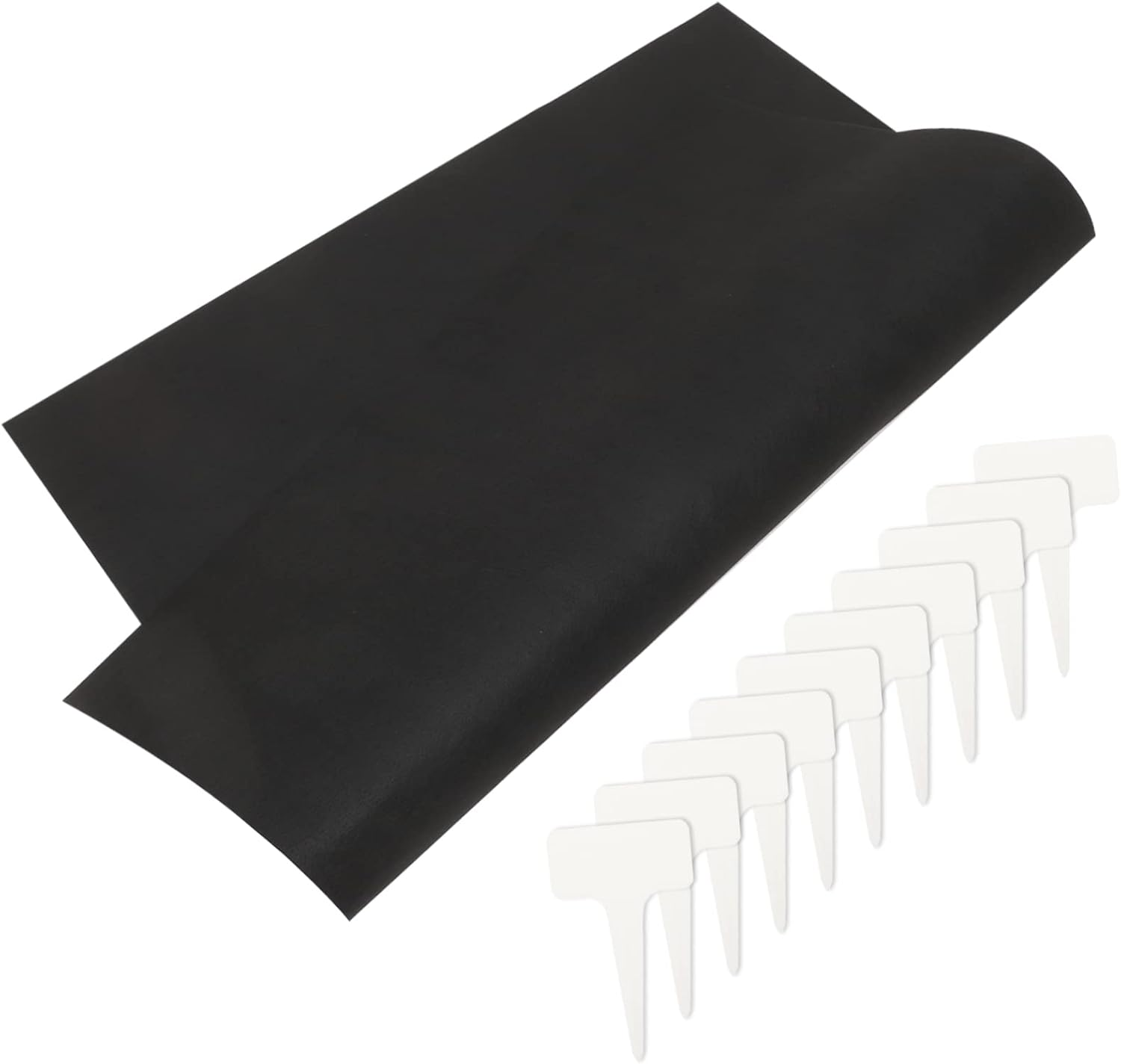 KONTONTY Capillary Mat Plant Pad for Automatic Plant System Gardening Hydroponics Supplies 1.2X1M Black Breathable Water Absorption Mat 10 Tags for Indoor and Outdoor image number 4