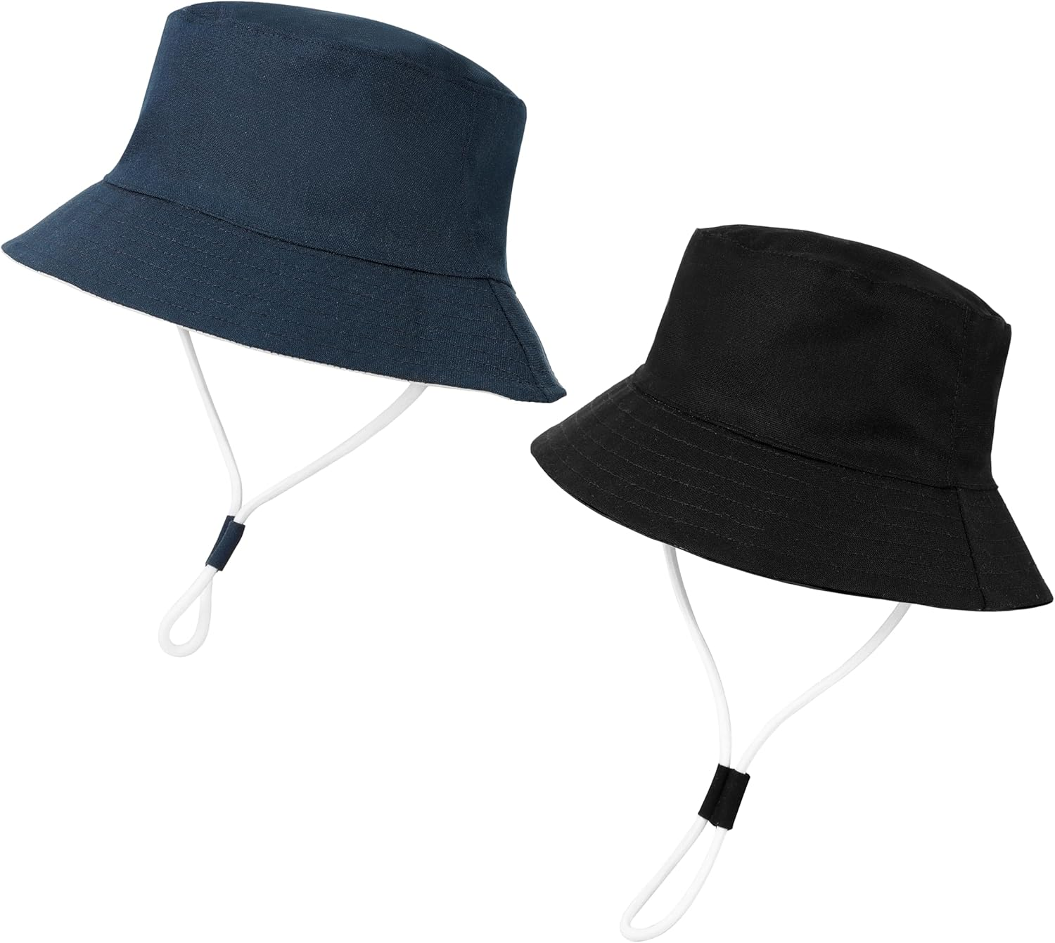 Baby Boy Sun Hat Toddler Summer Protection Beach Hat Toddler Girl Summer Bucket Hat Cotton Linen Baby Hat image number 6