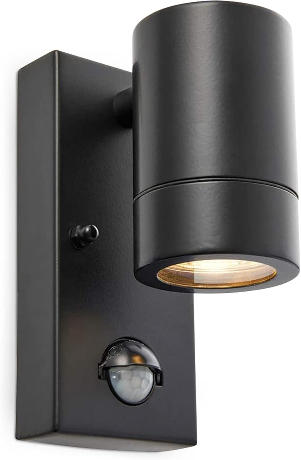 Palin Gloss White Steel External Outdoor Security PIR Motion Detector GU10 Wall Spot down Light IP44 Rated