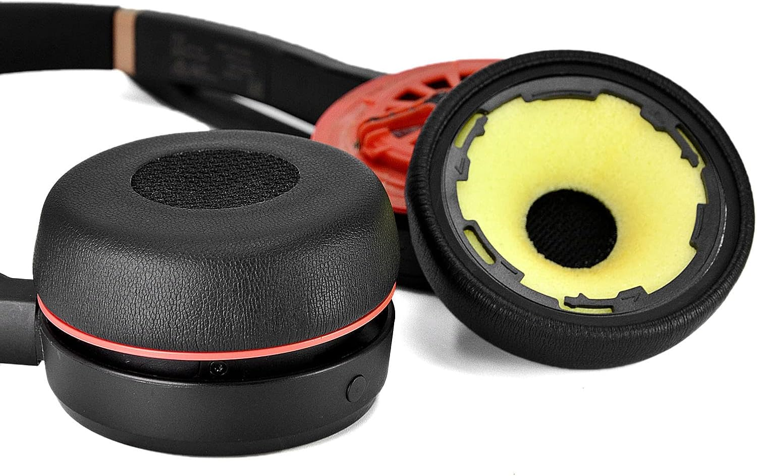 Replacement Ear Pads Cushions Cover Repair Parts Compatible with Jabra Evolve 75 75+ / 75 UC / 75MS image number 2