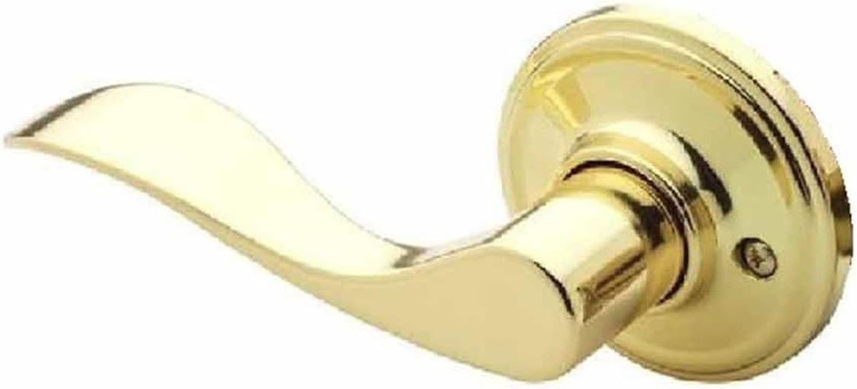 Copper Creek Hardware WL2220PB Door Lever, 3" X 5" X 6.8", Polished Brass, 1 Count (Pack of 1)