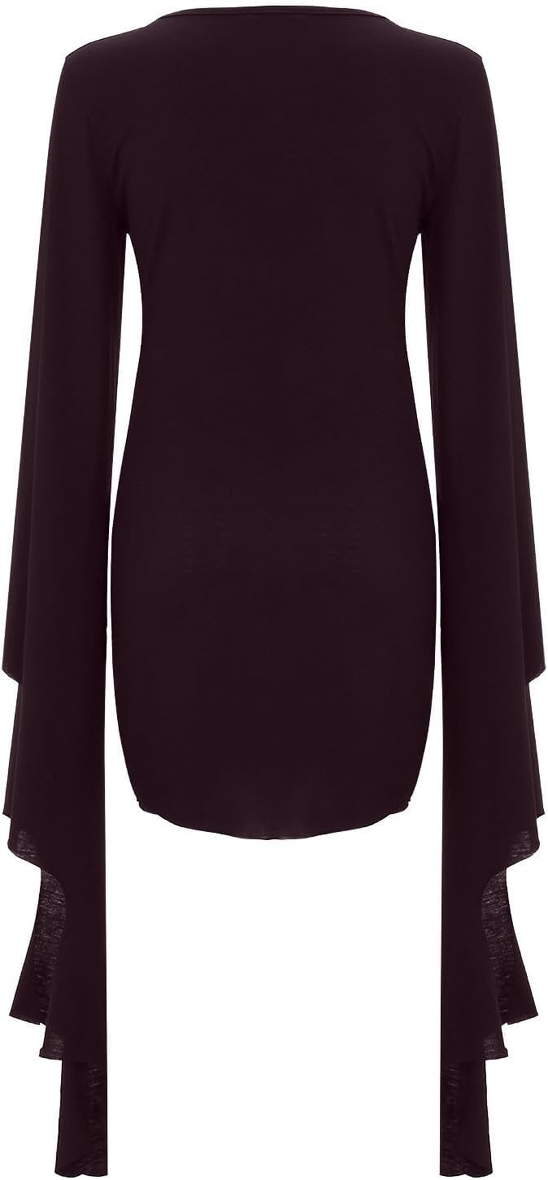 Halloween Dress for Women Steampunk Gothic Dress with Bat Sleeves Medieval Renaissance Costume for Party Cosplay