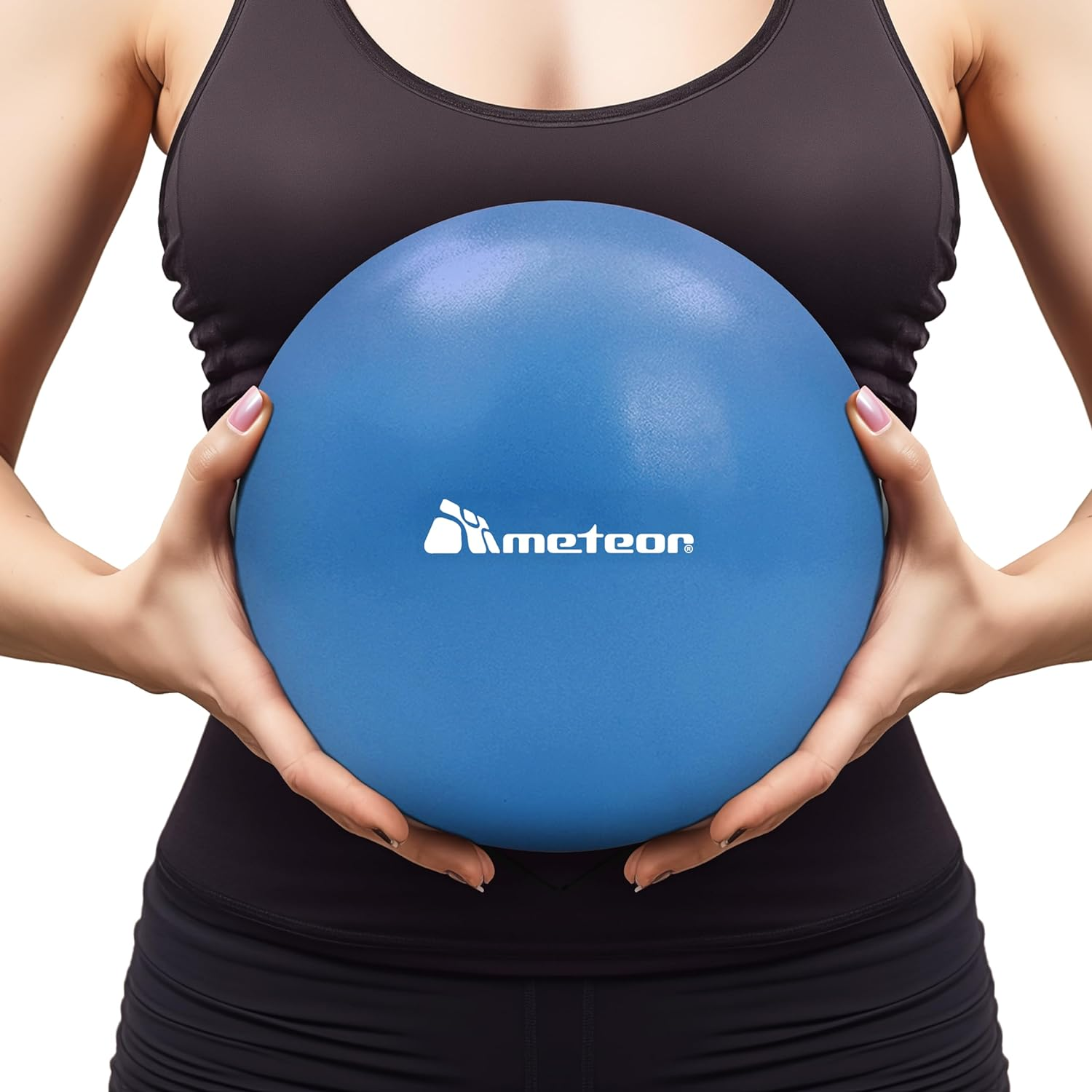 Meteor 2Pcs Mini Pilates Ball (25Cm) - Small Swiss Ball, Exercise Ball, Fitness Ball, Barre Ball - Ideal for Yoga, Pilates, Therapy & Relaxation image number 5