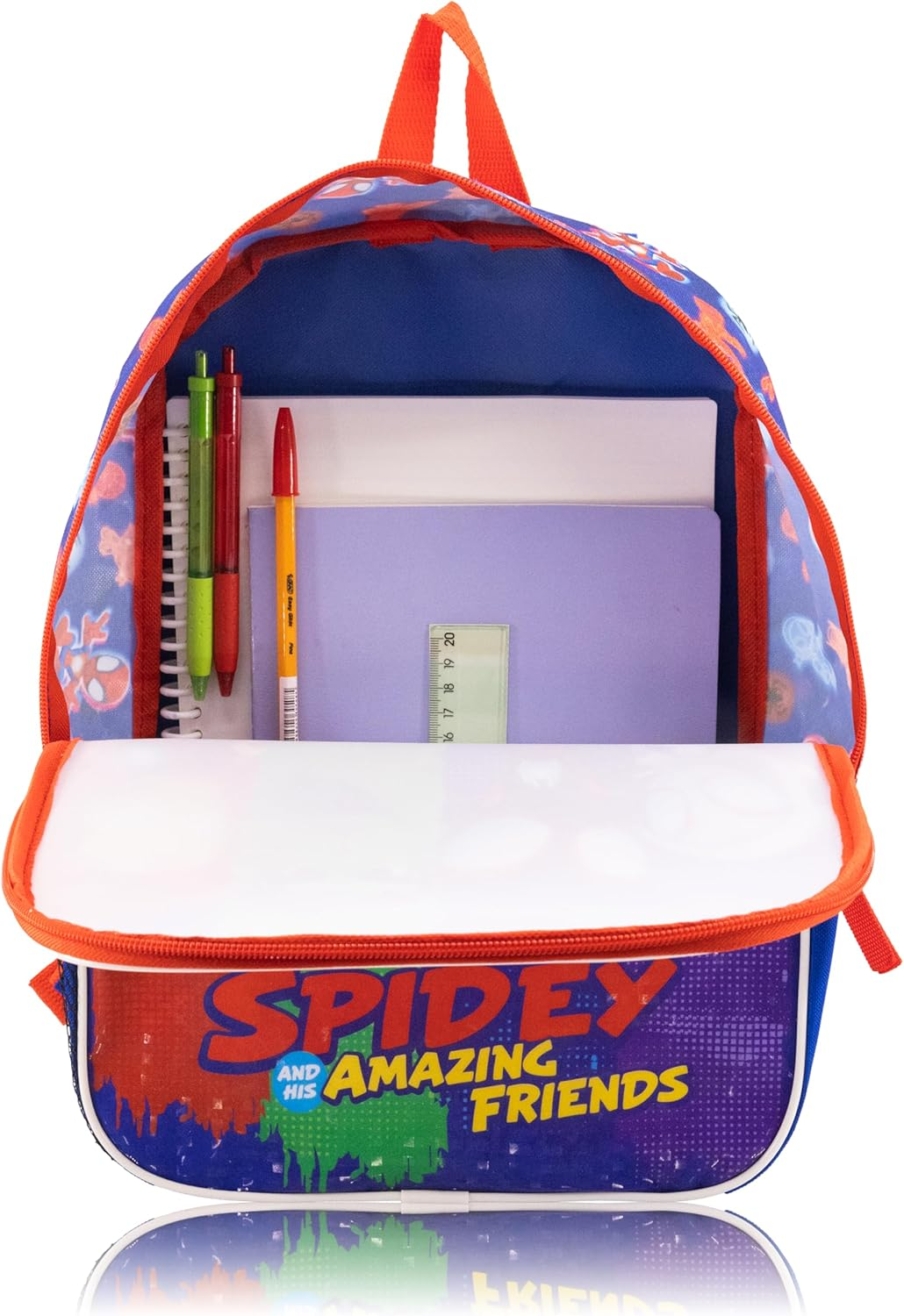 'Fast Forward 14'' Licensed Kids Backpack with Lunch Box for Kids | Insulated Lunch Bag for Boys, Girls, Toddlers' - Bluey image number 5