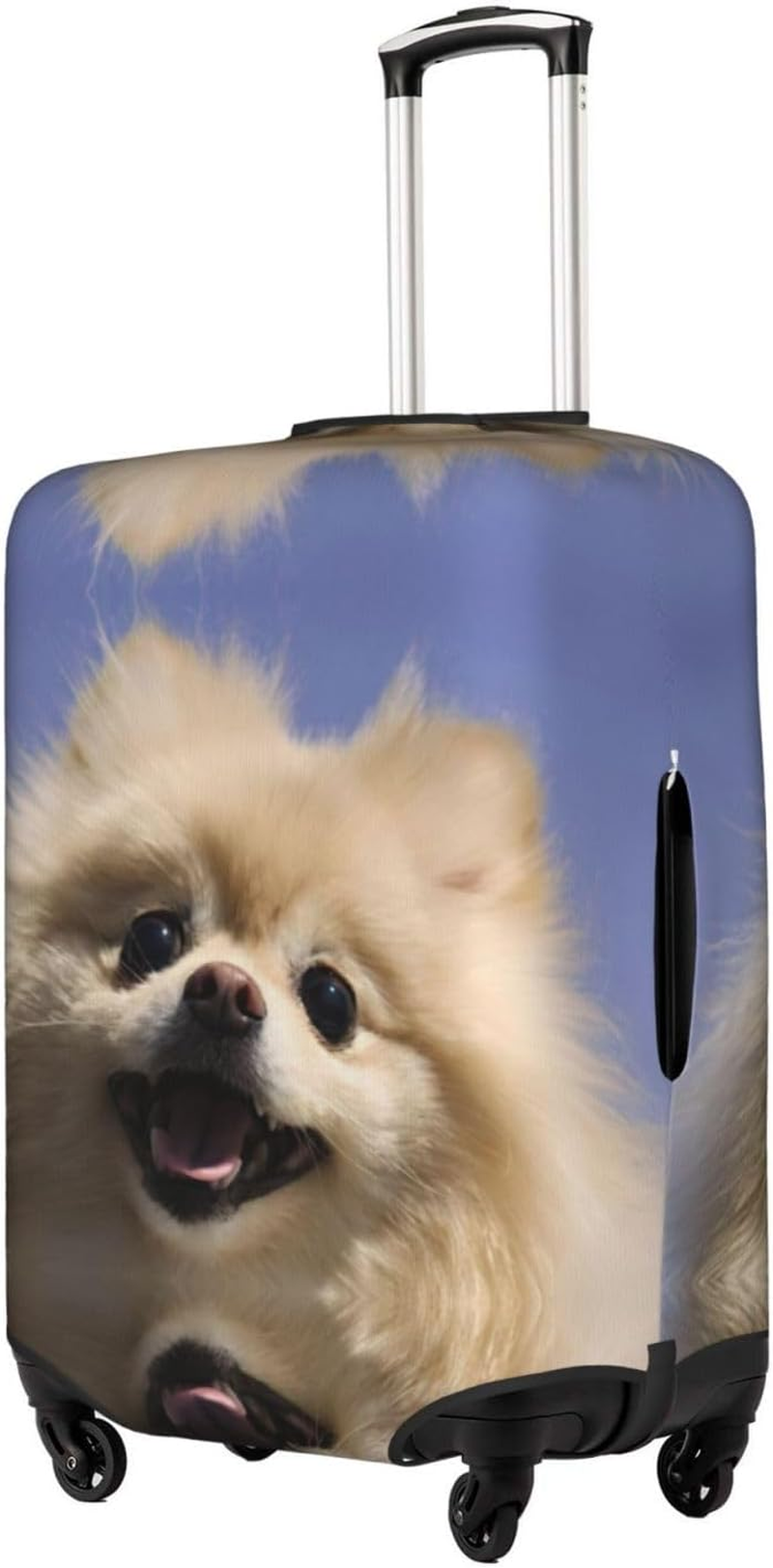 Odddot Cute Pomeranian Print Travel Luggage Cover,Suitcase Protector Cover, Washable Baggage Covers,For 18-32 Inch Luggage, Cute Pomeranian, Small image number 6