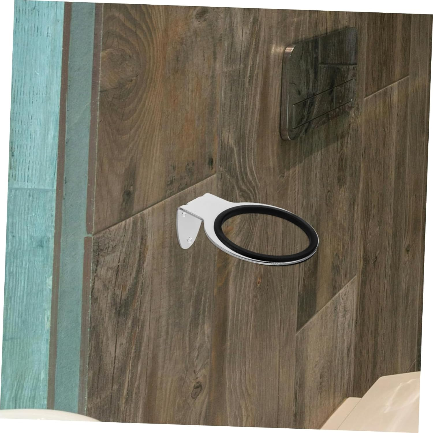 BESTYASH Hair Dryer Rack Wall-Mounted Hair Dryer Holder Bathroom Accessory Sleek Design image number 1