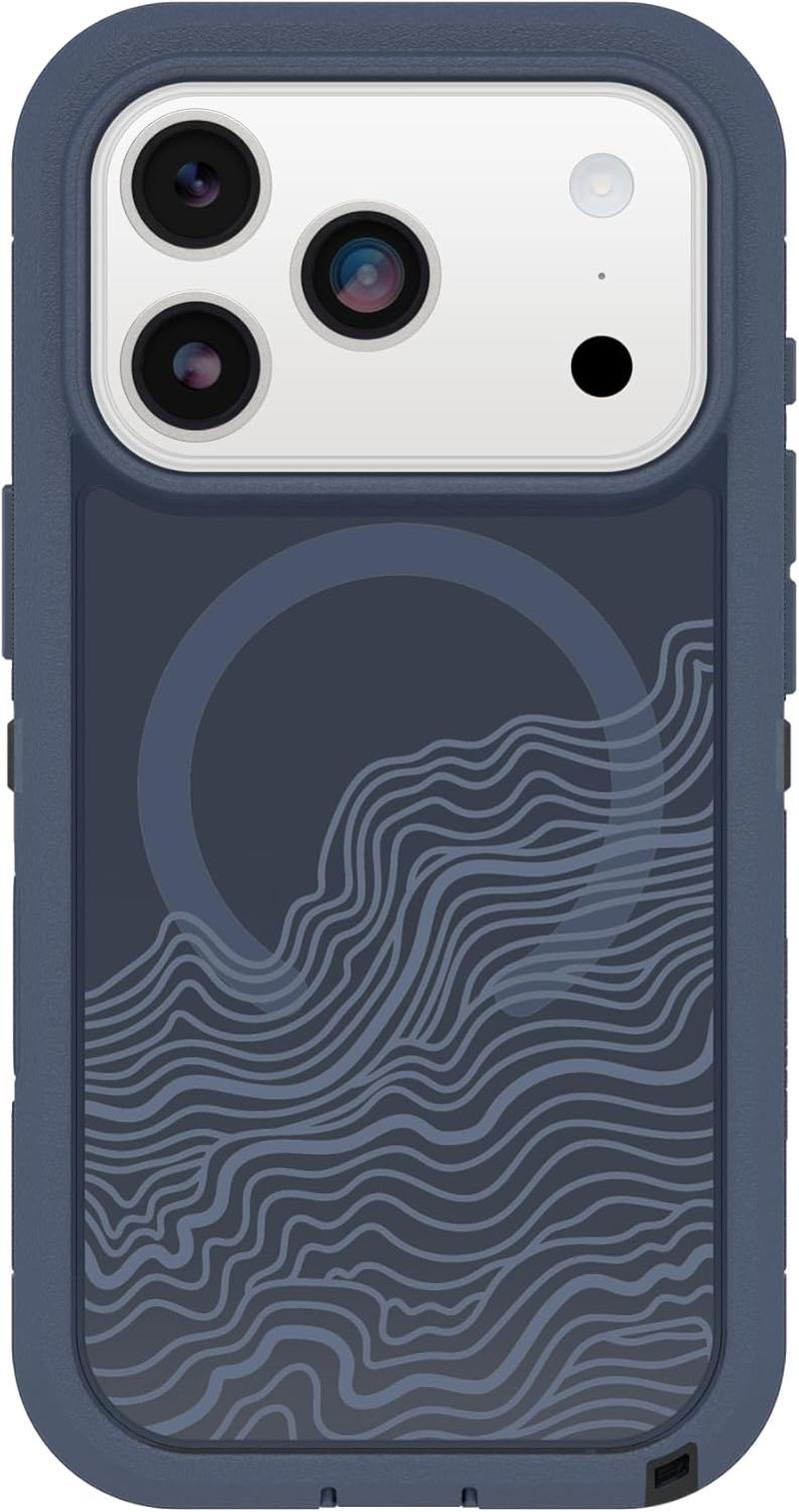 Otterbox Iphone 17 Defender Series Pro XT Clear Case - Offgrid - Blue - Tough, Rugged & Durable Iphone Case, Snaps on Magsafe