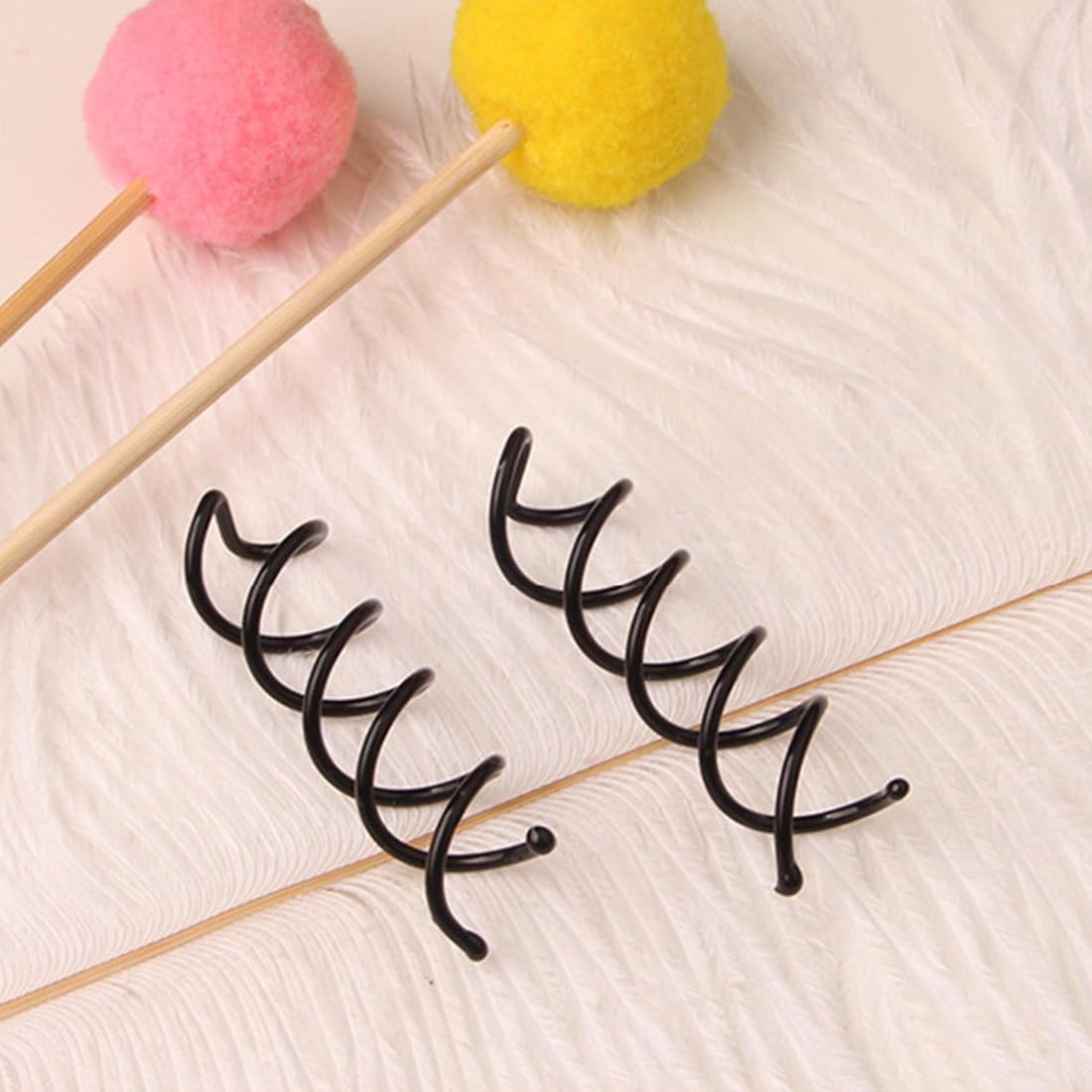 MUNZE Pack of 20 Spiral Hair Clips, Spiral Hair Pins, Hair Accessories, Rotating DIY Hair Pins, Hair Clips for Hair Styling, Suitable for Various Hairstyles (Black), Hair Fork. image number 5