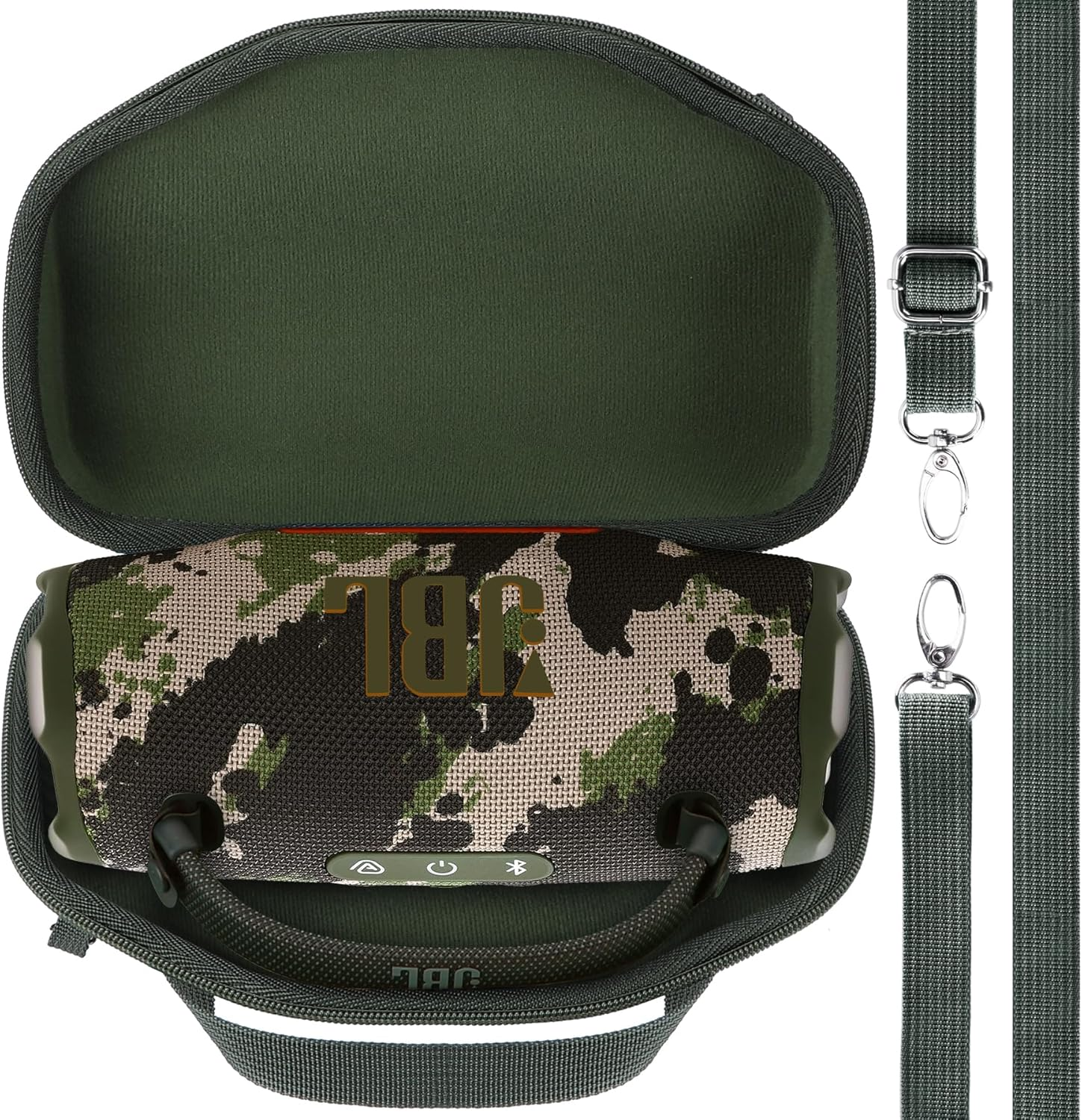 Lebakort Hard Case Compatible with JBL Charge 6 Waterproof Speaker, Black Case, Charge 6 Case