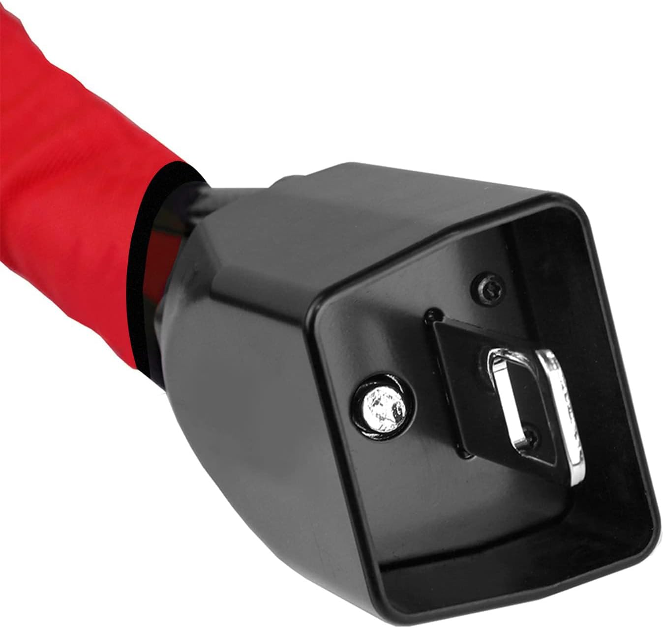 Car Steering Wheel Lock, Seat Belt Lock, Anti-Theft Device, Max 17 Inch Length, Small and Light-Weight, Multi-Functional, Fit Most Vehicle, SUV, Golf Cart Security Red-Black image number 6