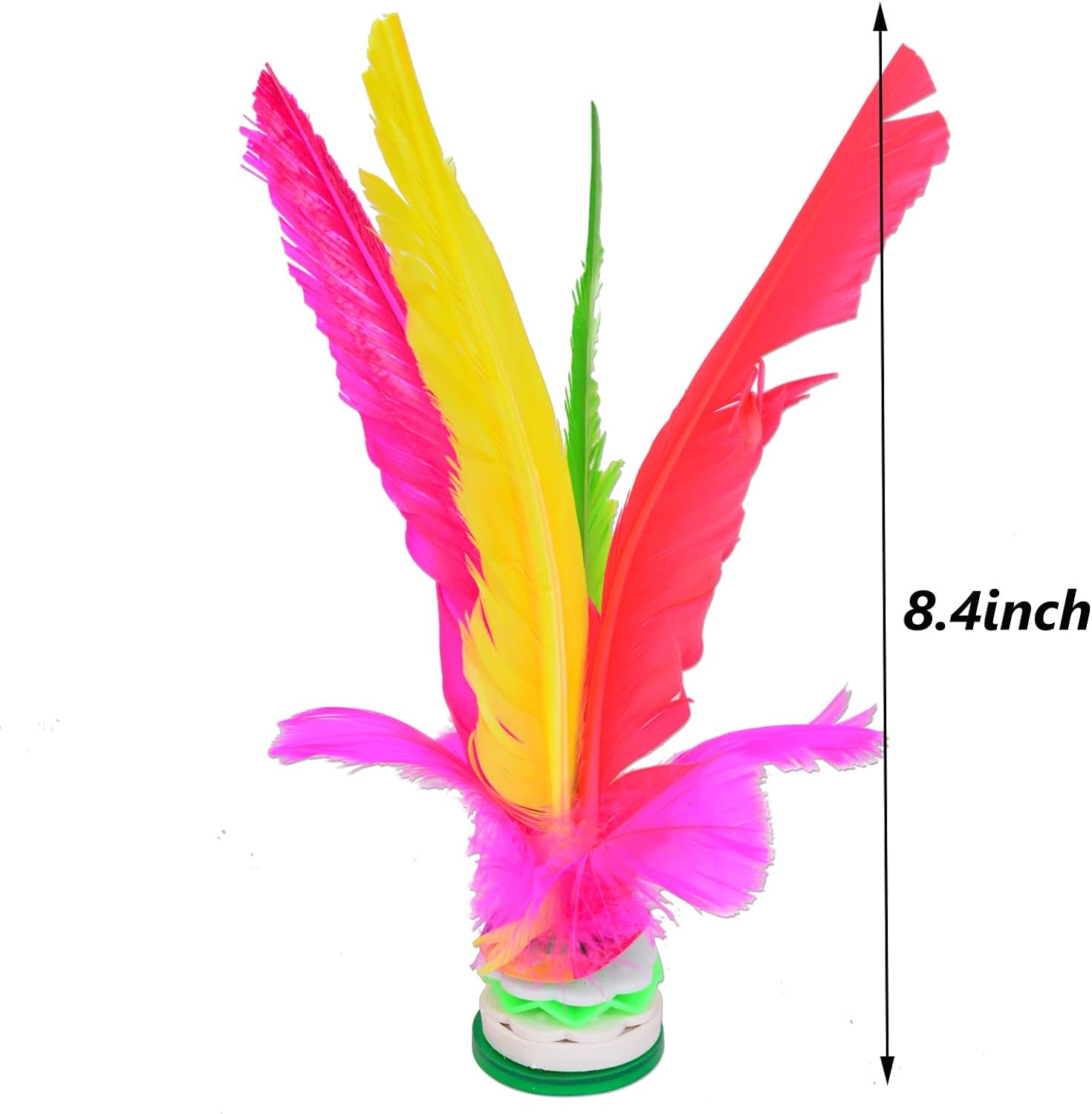 Baitaihem Kick Shuttlecock Chinese Jianzi Colorful Feather Foot Sports Outdoor Toy Game image number 6