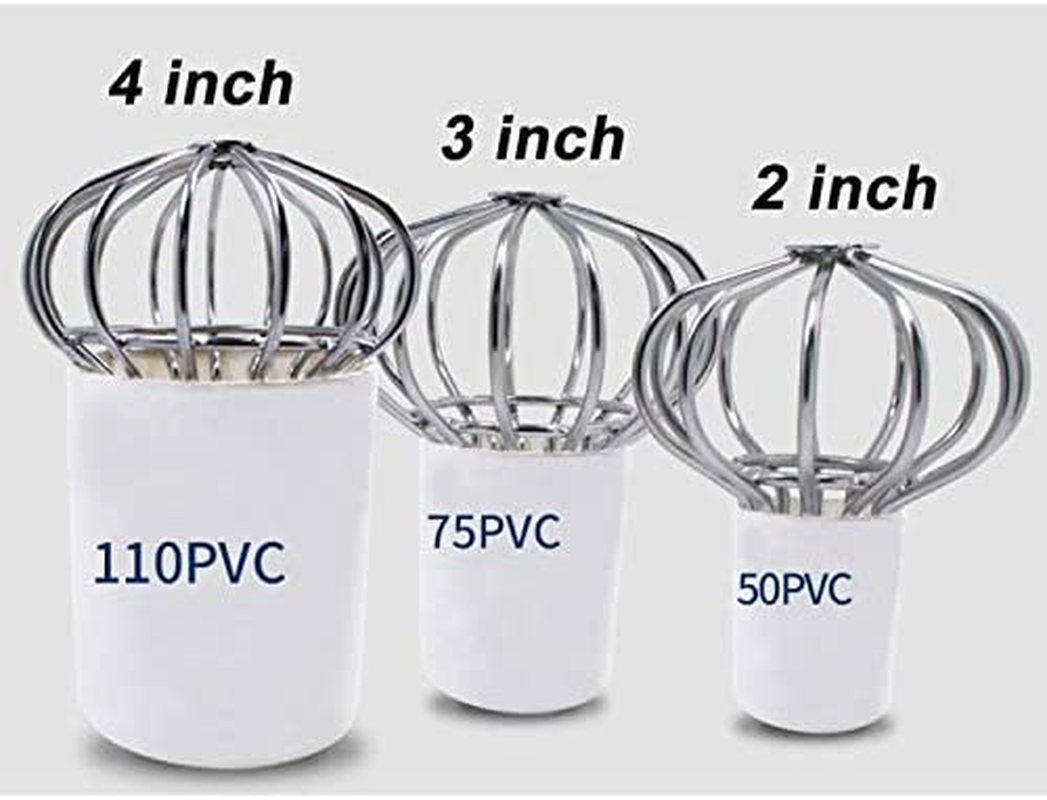 304 Stainless Steel Drain Outdoor Roof Anti-Blocking Line Cap round Floor Net Cover Drainage Floor Line Leak Gutter Cleaning Tool (2 Inch) image number 5