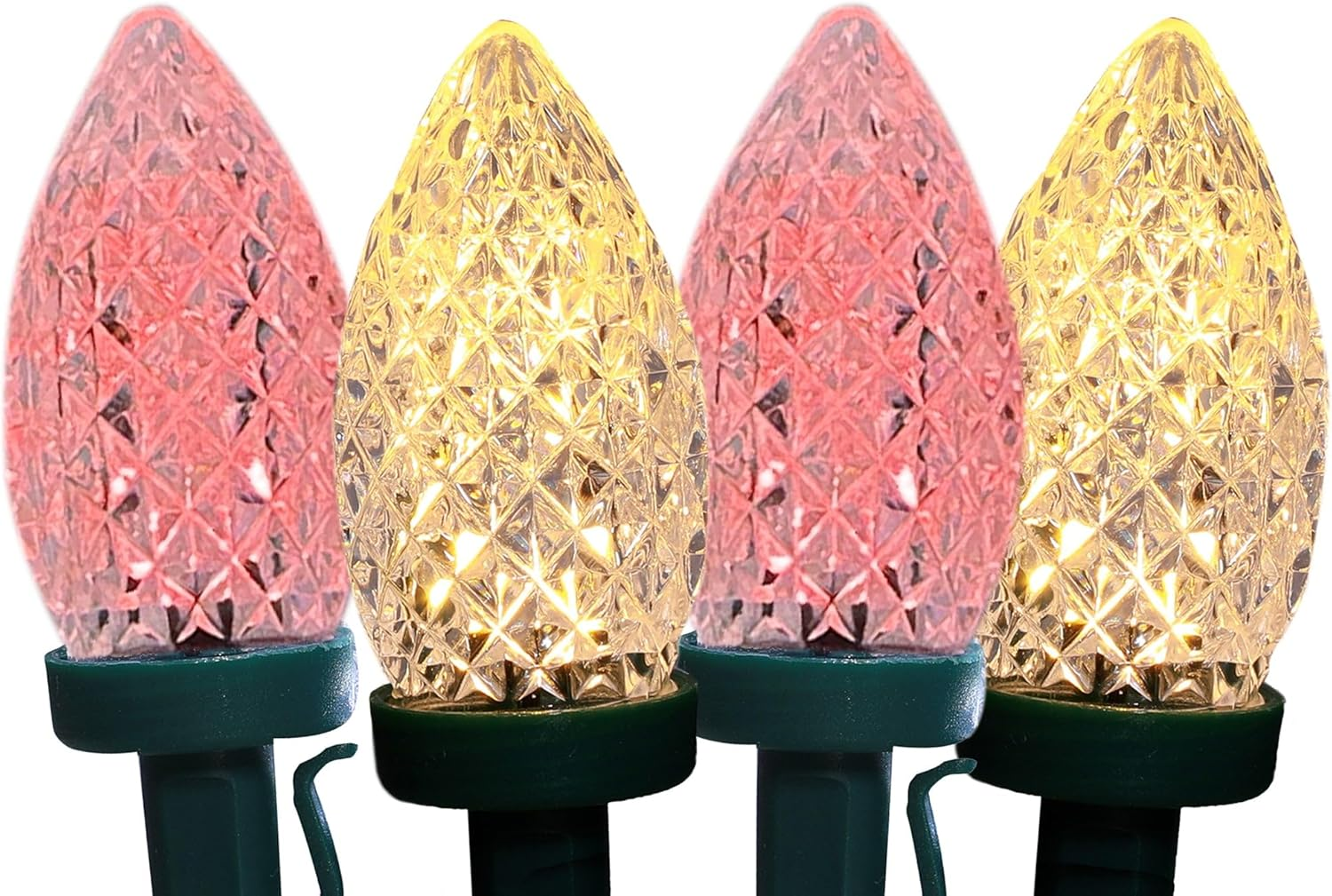 Lexi Lighting 50 Leds Large Pinecone Connectable Fairy Lights String, Candy, 9.8M Light Chain with 8 Functions Mode, Memory Hold, Classic Style for Traditional Xmas D&eacute;cor