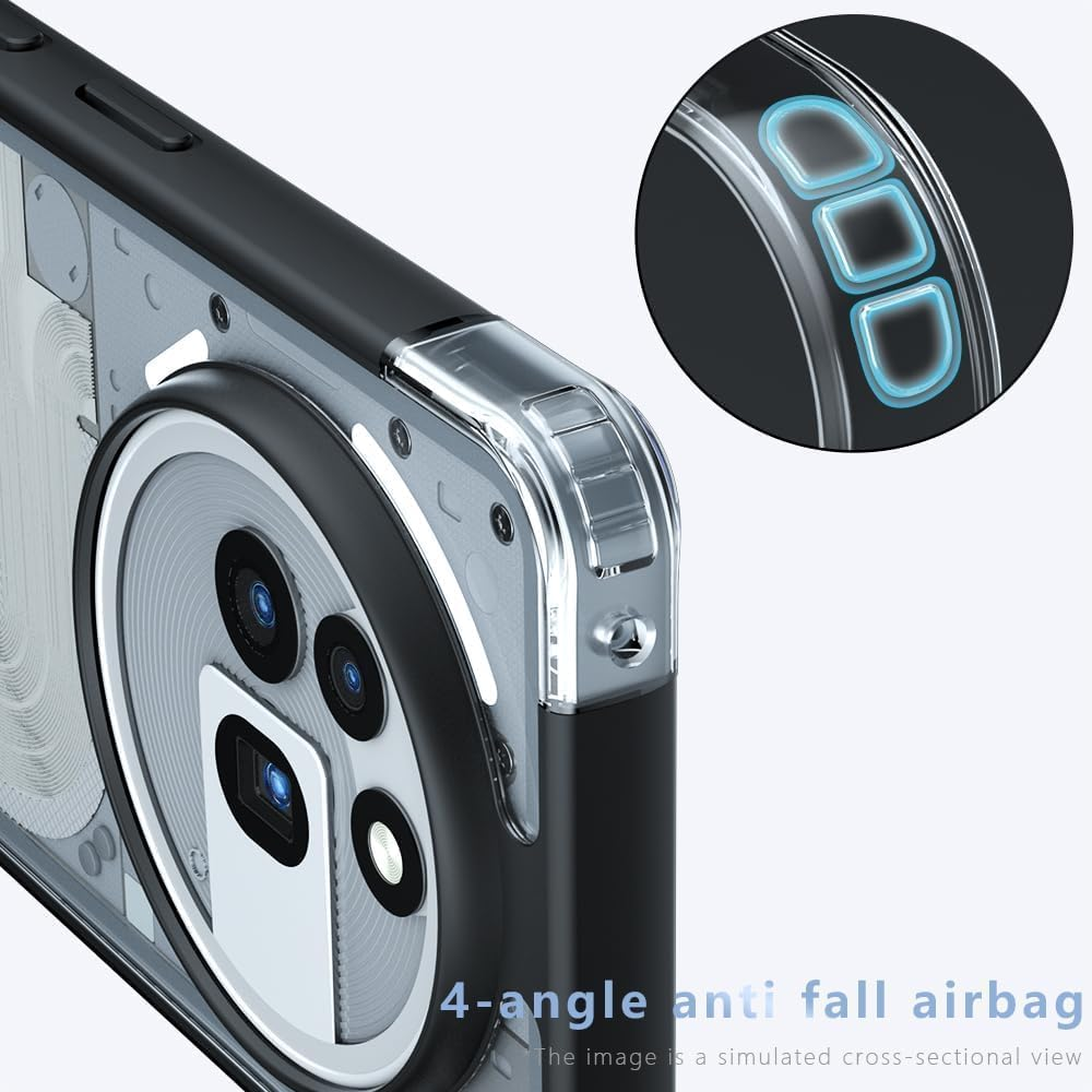 Matte Case for Nothing Phone 3A Pro/Nothing 3A Pro, Magnetic Mobile Phone Case, Shockproof Protective Case for Supports Magnetic Car Mount. CX image number 5