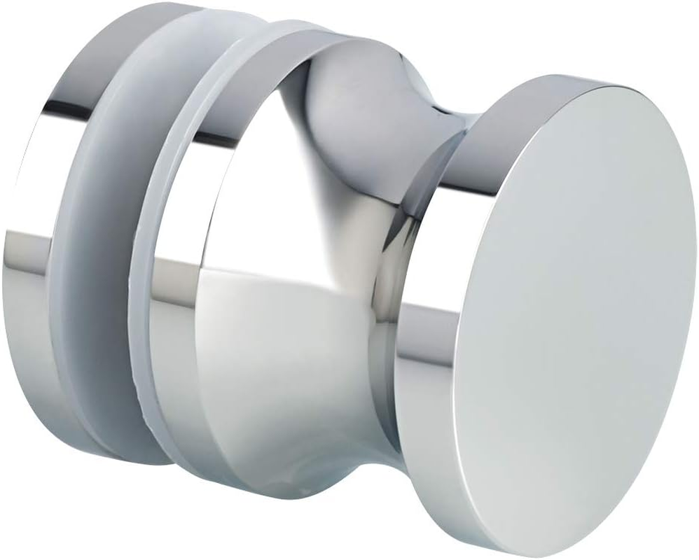 Alise Shower Door Handle, Sliding Shower Doors Knob, Heavy Duty Solid SUS304 Stainless Steel Knobs, One Sided Pull Hardware Replacement Parts for Bathroom Glass Doors, Black Finish