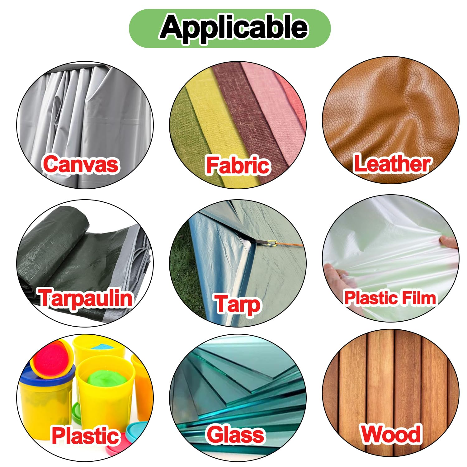 KAIHENG Fabric Repair Tape, 3.9IN X 23FT Tent Repair Kit, RV Awning Repair Tape, Tent Repair Tape, Canopy Tarp Repair Tape,Waterproof Repair Patch Kit for Sail, Trailer Awning, Boat Cover, RV Cover image number 3