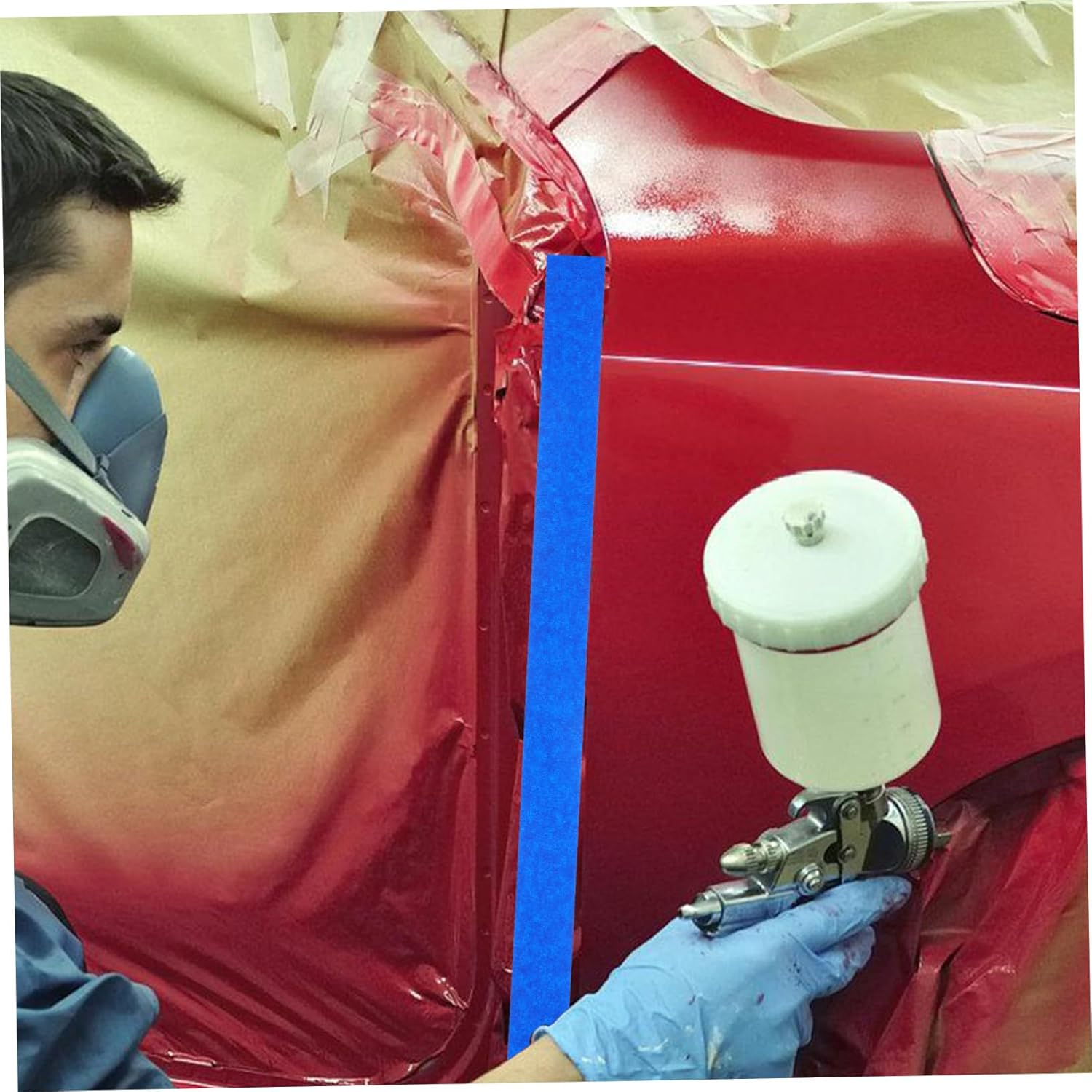 DOITOOL 6 Rolls Painters Tape Wide Masking Tape for Multi Purpose Painting Strong Adhesive for Crafts Decoration and DIY Projects Yards image number 5